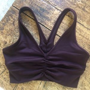 ALO Yoga Wild Thing Bra - Oxblood